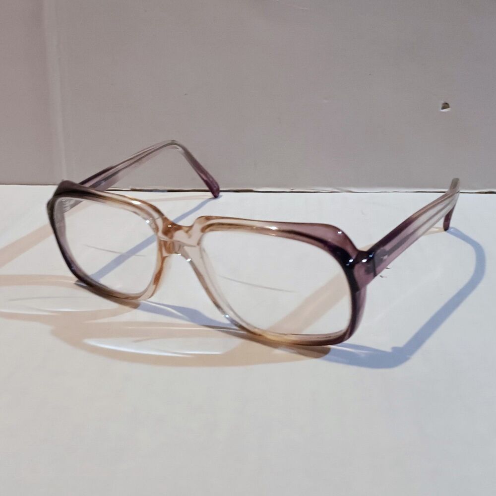 Vintage Oversized Soft Square Eyeglass Frames-Bronco-Grey Gradient-Acetate